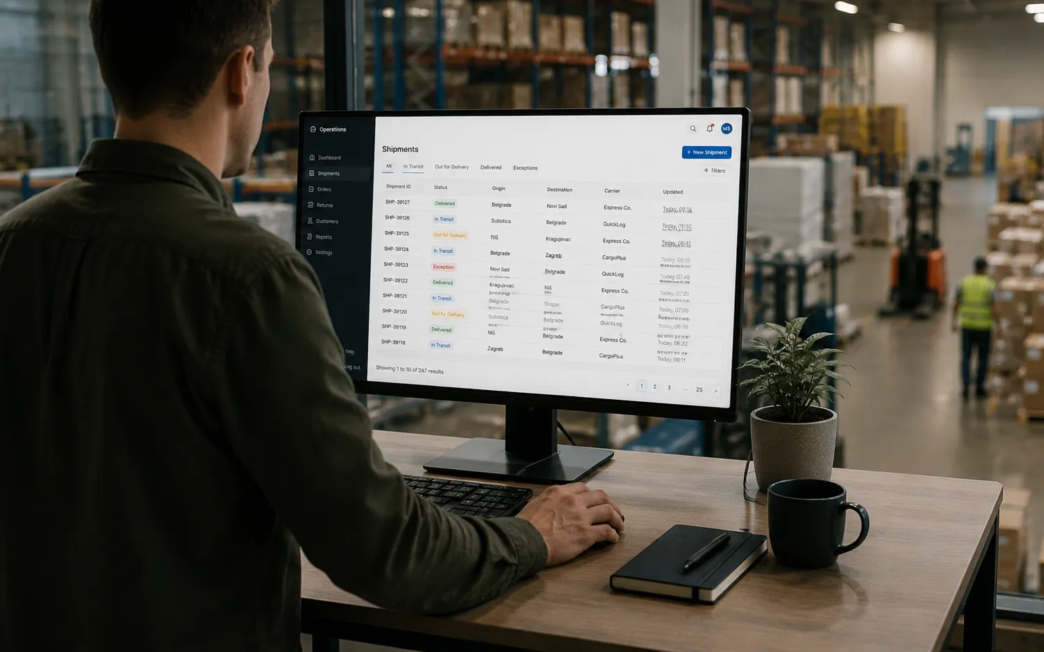 A scheduling and job-tracking platform